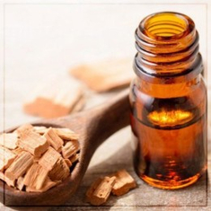 Sandal and amber oil