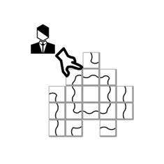 ترتيب البلاطات والقطع