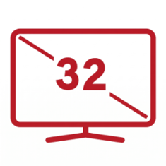 32 بوصة