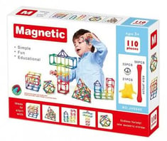 لعبة تركيب مغناطيس لإظهار مهارات الطفل وابداعاته - عدد القطع 110
