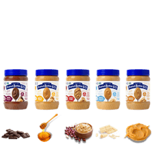 5 حبات زبدة الفول السوداني " متنوع " ( Peanut Butter &amp; CO )