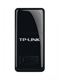 محول USB لاسلكي N صغير بسرعة ٣٠٠ ميجابت بالثانية أسود