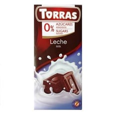 توراس شوكولاتة الحليب بدون سكر مع محلي -torras