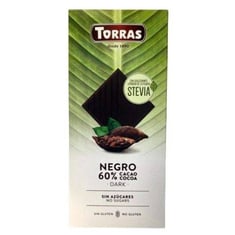  لوح شوكلاتة بدون سكر محلي ستيفيا 100 جرام - Torras