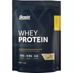 بيسيكس واي بروتين بنكهة الفانيلا 5 باوند -BASIX WHEY PROTEIN	
