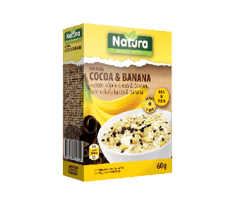 شوفان ناتورا  وجبة الكاكاو والموز -natura