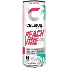 Celsius Sparkling Energy Drink Peach Vibe