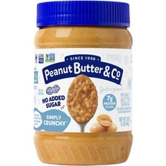 زبدة فول سوداني خشن بدون اضافة سكر - peanut buttter &amp; co