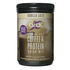 قهوة عالية البروتين Click نكهة فانيلا لاتيه