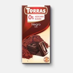 توراس شوكولاتة 52% داكنة بدون سكر مع محلي -torras