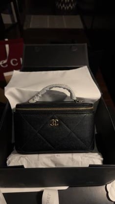 Chanel makeup bag