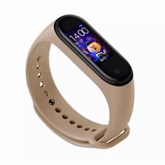 سوار مطاطي يتوافق مع  Xiaomi Mi Band الجيل 3/4 ( لا يشمل الساعه) -  اللون البيج