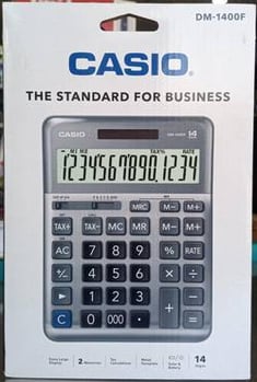 الة حاسبة كاسيو مكتبي 14 خانة Casio DM-1400F