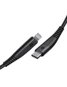 كيبل للآيفون من RAVPOWER راف باور USB-C إلى Lightning بطول 1.2متر- اللون أسود