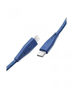 كيبل USB-C الى لايتنق راف باور - ازرق