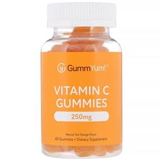 مكمل فيتامين سي معزز للمناعة على شكل حلوى جيلي- يم جم- نكهة تارت البرتقال الطبيعي- (+ 4 سنوات)- (60 حبة)