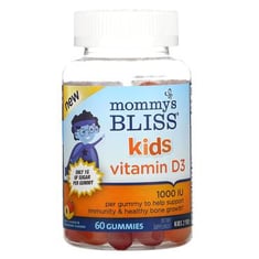 حلوى فيتامينات للأطفال غنية بفيتامين د3- مميز بليس- بنكهة البرتقال والتوت - (+2 سنوات)- (60 حبة)