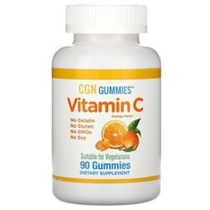 جيلي فيتامين سي - نكهة البرتقال الطبيعي- خالية من الجيلاتين - 90 حبة من كاليفورنيا غولد نوتريشن