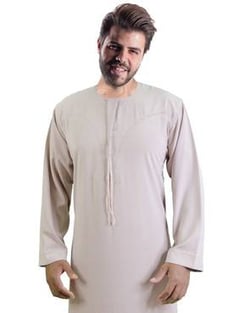 ثوب بوليستر عماني ملون