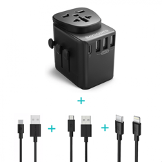 RAVPower RP-PC162 4-Pack Travel Charger Combo