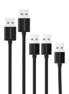 RAVPower RP-LC04 5-Pack(1ft 3ft*2 6ft 10ft) USB A to Micro USB Cable 