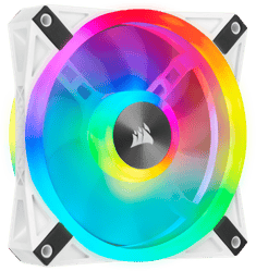Corsair iCUE QL 120 RGB Fan Black/White مراوح كورسير كيو ال 120 ار جي بي اسود وابيض