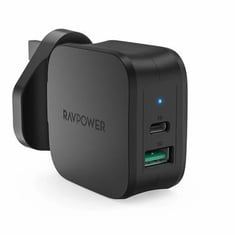 RAVPower RP-PC108 PD18W + QC3.0 2-Port Wall Charge - شاحن