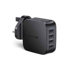 RAVPower RP-PC101BLK 40W 4-Port Wall Charger UK - شاحن