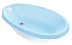 حوض استحمام الطفل (ازرق) مواد أمنة طبيعية غير بلاستيكية 