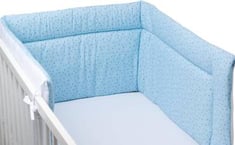 مصد سرير أطفال أزرق ، 190 × 40 سم