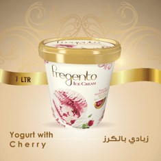 فرجينتو زبادي بالكرز 1-FRG-Yogurt With Cherry 1Pc -One L