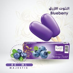 سوربيت توت أزرق - 12 حبة Water Ice Blueberry Sorbet  -12Pc