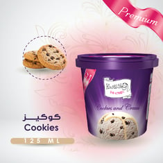 آيس كريم كوكيز بالكريمة الفاخر  - 12 حبة Premium Cookies &amp; Cream -12Pc