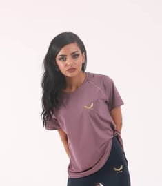 Essential tee with tie back - Pink 