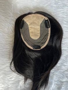 تغطية شعر أمامية للنساء شعر طبيعي 100% فروة حرير 13*15 سم