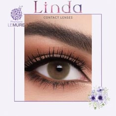 ليندا -عدسات لاصقة (1+1) مجانا amber