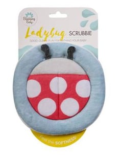إسفنجة إستحمام ناعمة جدا للاطفال حديثي الولادة من بلومينج باث - Ladybug