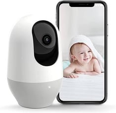 نووي كاميرا مراقبه 360 درجه لمراقبة الاطفال مزودة بخاصية التحرك مع مصدر الحركه والصوت تعمل على WiFi