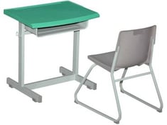 طاولة الطالب مفرد - أخضر