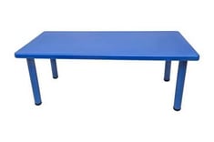 طاولة بلاستيك مستطيلة 120سم - أزرق