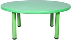 طاولة بلاستيك دائرية 110سم - أخضر