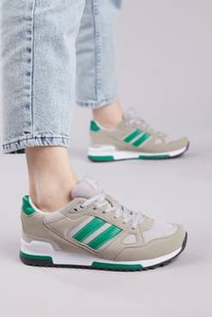 حذاء رياضة أخضر رمادي للجنسين