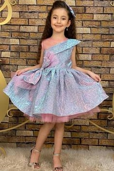فستان سهرة متعدد الألوان مفصل بتول بناتي