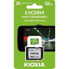 بطاقة  ذاكره للجوال Kioxia MicroSD EXCERIAعالية التحمل باللون الأخضر 