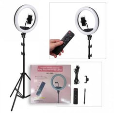 رنق لايت 3 اضاءات مختلفة 37 سم مع ستاند و ريموت Touch Remote Control Ring Supplementary Lamp With Stand AL-360