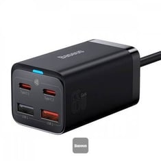 أصغر منصة بالعالم منصة بيسوس الذكية 65 واط مخرجين USB ومخرجين PD