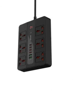 Porodo Multi-Port Super Hub – Power Plug 2M