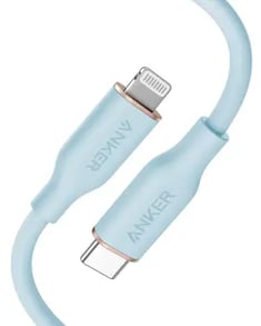 Anker PowerLine III Flow USB-C with Lightning Connector Blue, 0.9m