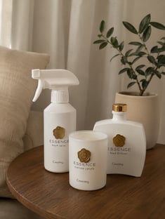 مجموعة الانسجام العطري: فواحة، شمعة، ومعطر