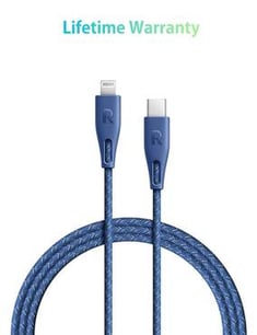 كيبل USB-C الى Litigating بأطوال متعددة - لون أزرق  